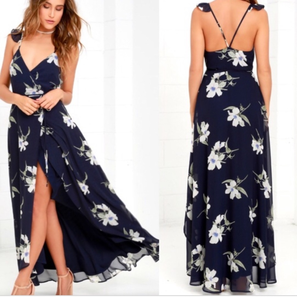 Lulu’s All Mine high low wrap dress